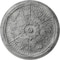 Ekena Millwork Luton Ceiling Medallion (Fits Canopies up to 3 1/2"), 21"OD x 2"P, Ultra Pure White Crackle CM21LUUWC - alternate 1